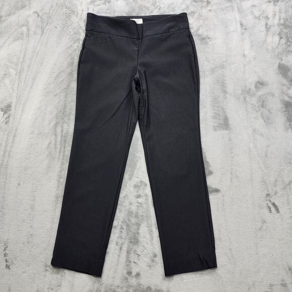 Charter Club Pants Womens 6S SHORT Black Classic Fit Pull On Mid Rise Crop Capri - Picture 1 of 12